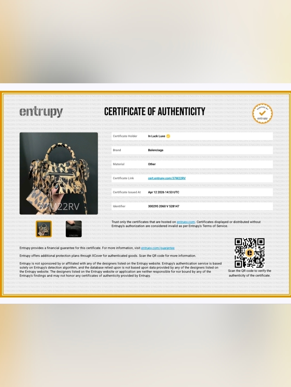 Balenciaga City Bag Mini Leopard Print Leather - Picture 14 of 14